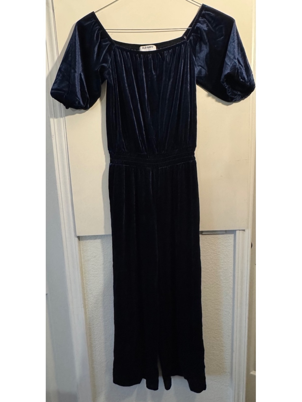 Old Navy navy velour jumpsuit size XS
